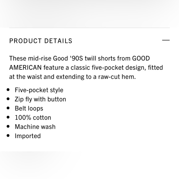 ⭐️NEW⭐️ Good American Frayed Shorts - Picture 3 of 3